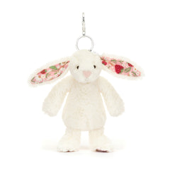 Jollytoy Bashful Blossom Cream Bunny 'Berry' Bag Charm