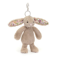 Jollytoy Bashful Blossom Beige Bunny 'Petal' Bag Charm