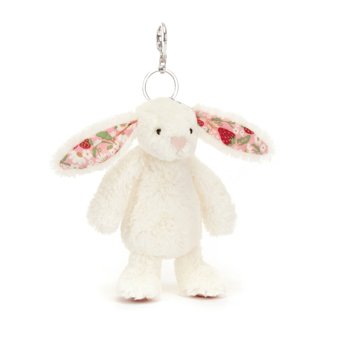 Jollytoy Bashful Blossom Cream Bunny 'Berry' Bag Charm