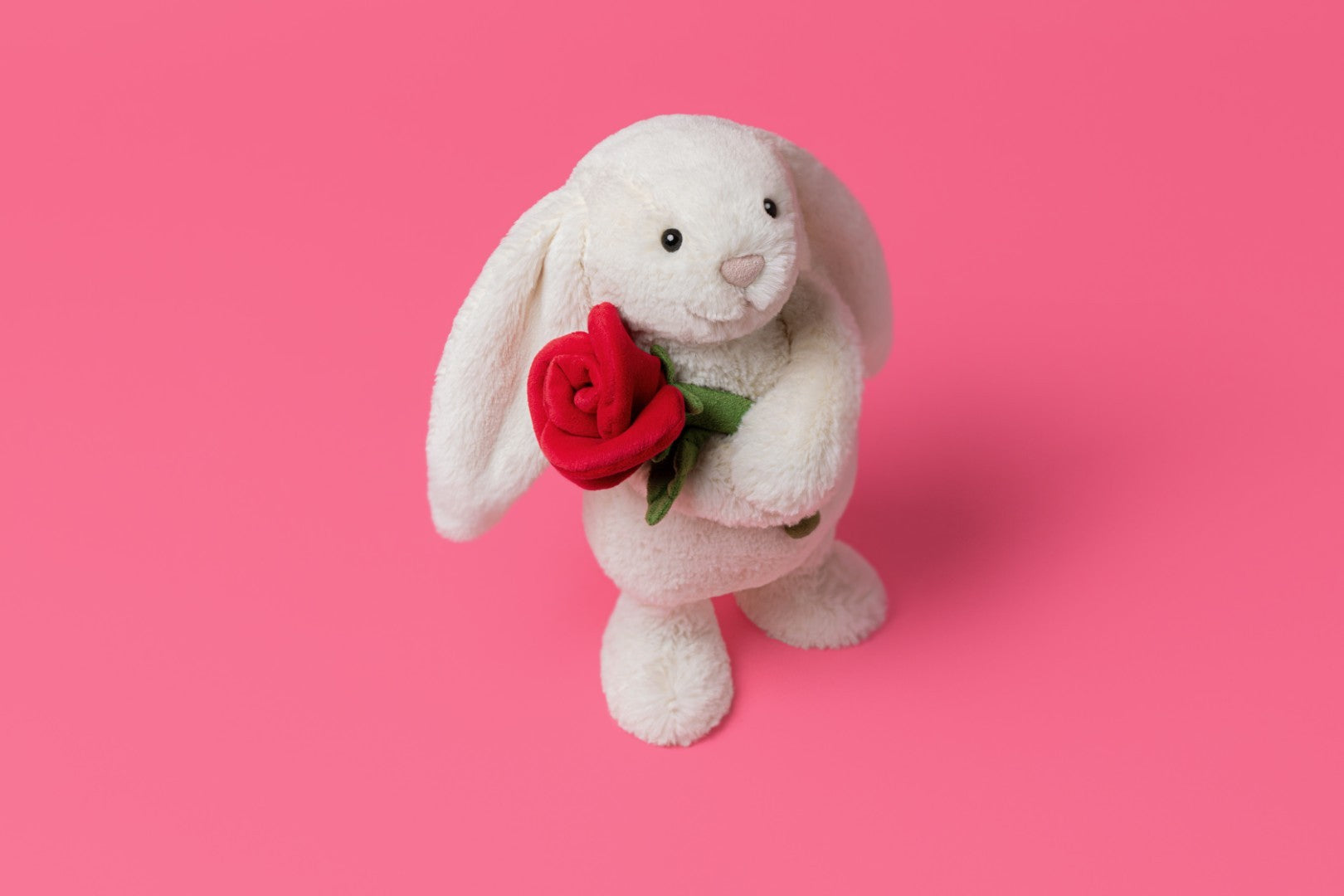 Jollytoy Cream Bunny with Rose