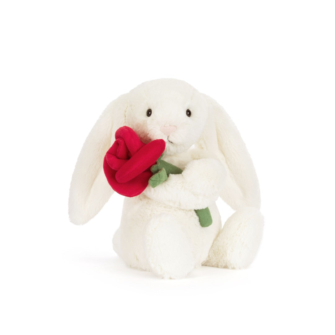 Jollytoy Cream Bunny with Rose