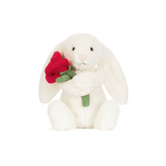 Jollytoy Cream Bunny with Rose